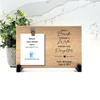 Florida-Funshine Today A Bride Tomorrow A Wife Forever Your Daughter Custom Wood Frame - Personalized Picture Frame - Personalized view 3
