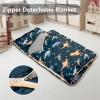 Primlect Toddler Nap Mat Extra Large Thickened 55''x35'', Soft Sleeping Bag with Detachable Minky Blanket and Pillow, Portable for Daycare, Preschool, Kindergarten, Travel, Boys and Girls (Dinosuar) view 2