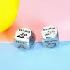 2PCS Date Night Food Dice 6 Year Iron 11 Year Anniversary Steel Gifts for Couples Qwixx Dice Game Wedding Engagement Gifts for Boyfriend Girlfriend Stocking Stuffers for Husband Wife view 2