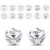 2PCS Date Night Food Dice 6 Year Iron 11 Year Anniversary Steel Gifts for Couples Qwixx Dice Game Wedding Engagement Gifts for Boyfriend Girlfriend Stocking Stuffers for Husband Wife view 3