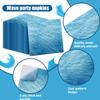 100Pcs Ocean Wave Napkins 13 x 13inch Blue Paper Napkins Sea Party Supplies Napkins for Beach Ocean Sea Party Birthday Baby Shower Under the Sea Beach Pool Theme view 3