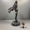 QAHEART Eren Jaeger Figure Model Statue - 30cm Standing Pose Anime Action Figure Sculpture, 2 Head Changeable, PVC Handmade Collectible Desktop Display Decoration view 3