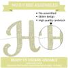 BEISHIDA Light Gold Happy Birthday Banner - 10Feet, Pre-Strung Glitter Sign, Backdrop & Decorations view 3