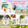 FINCOME Inflatable Bounce House for Kids, White Bounce House with Slide, Jumping Bouncy Castle for Kids Birthday Party, Wedding, Backyard Indoor/Outdoor White (with Blower) view 4