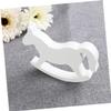 Toyvian 5pcs Small Wooden Charming Boy Girl Toy Wedding Home Decor White Wooden Rocker for Boys and Girls for Nursery and Special Occasions view 4
