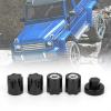 Pilipane RC Wheel Edge, M4 Wheel Edge Center hat Nut, Upgraded RC Wheel Edge Center hat Set of 4, M4 Nuts, Compatible with TRX4, Axial SCX10 (Black) view 4