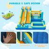 FINCOME Inflatable Bounce House, 10 in 1 Double Water Slide Bounce House with 750W Blower, Climbing Wall, Jumping, Water Gun, Splash Pool, Basketball Hoop for Kids Indoor Outdoor Backyard view 3