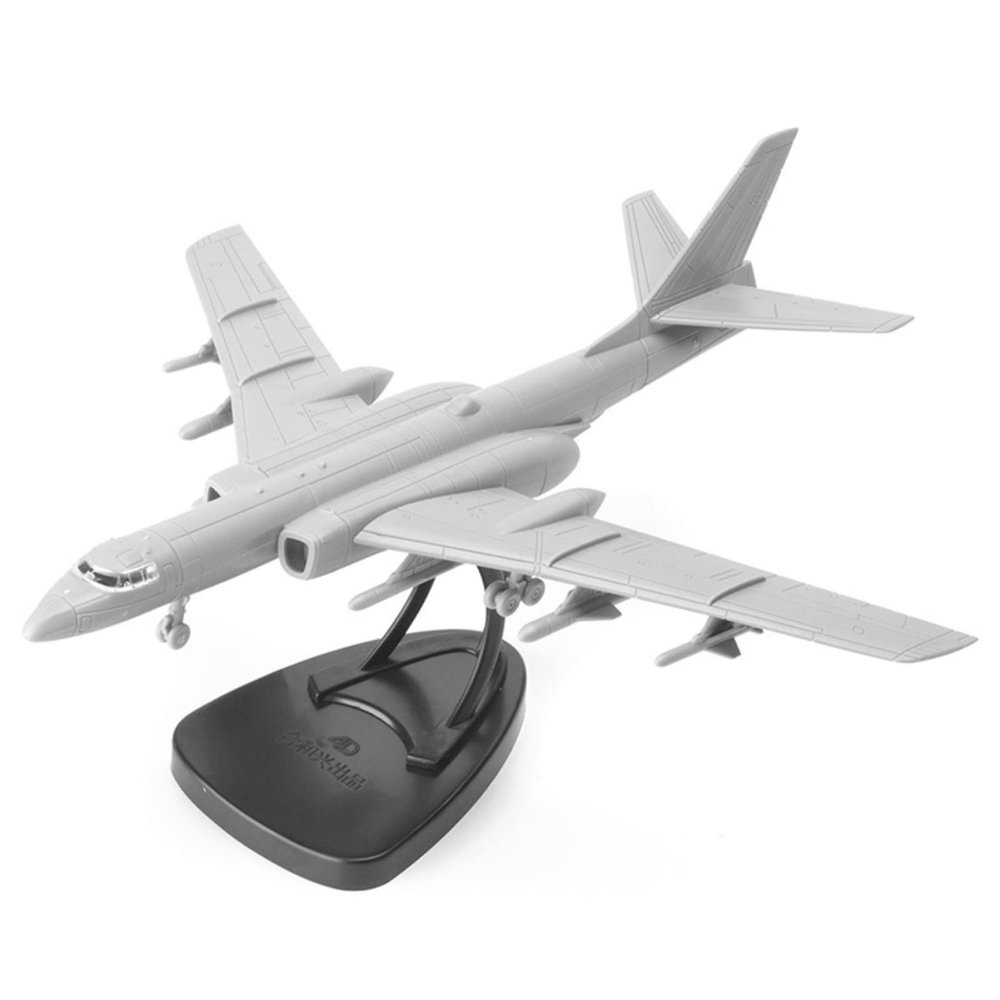 ZEZEFUFU Simulation 1:144 China H-6k Bomber Model Kit 4D Military Plane Model Handmade DIY Model for Collection Gift
