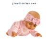 Baby Born Learn to Walk Baby Doll Olivia - Gray-Green Eyes: Realistic Features for Kids Ages 3+, Walks, Crawls, Sits & Kicks, Eyes Open & Close, Multiple Sound Effects view 3