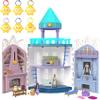 Mattel Disney Wish Rosas Castle Dollhouse Playset with 2 Posable Mini Dolls + Mattel Disney Wish Mini Doll Surprise, Keychain Compact (Styles May Vary) view 1