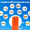 BOROLA 10 Darts Curved Magazine Quick Reload Clip Compatible for Nerf Elite (Orange, 2Pcs) view 2