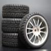 1Set 4Pcs HSP HPI Racing Tire Tire Metal Wheel Rim 4Pcs for RC 1/10 On-Road Car HSP 94123/94103/94122 D4/D3 FW06 108S Modification Accessories (Color : 5) view 1