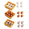 1set Miniature Basket for Dollhouse Decor Realistic Eggs Speckled for Mini Kitchen Props and Landscape Decoration view 1