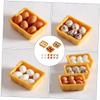 1set Miniature Basket for Dollhouse Decor Realistic Eggs Speckled for Mini Kitchen Props and Landscape Decoration view 2