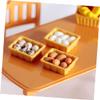 1set Miniature Basket for Dollhouse Decor Realistic Eggs Speckled for Mini Kitchen Props and Landscape Decoration view 3