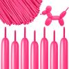 100 pcs 260 Long Balloons (Hot Pink Balloons) view 1