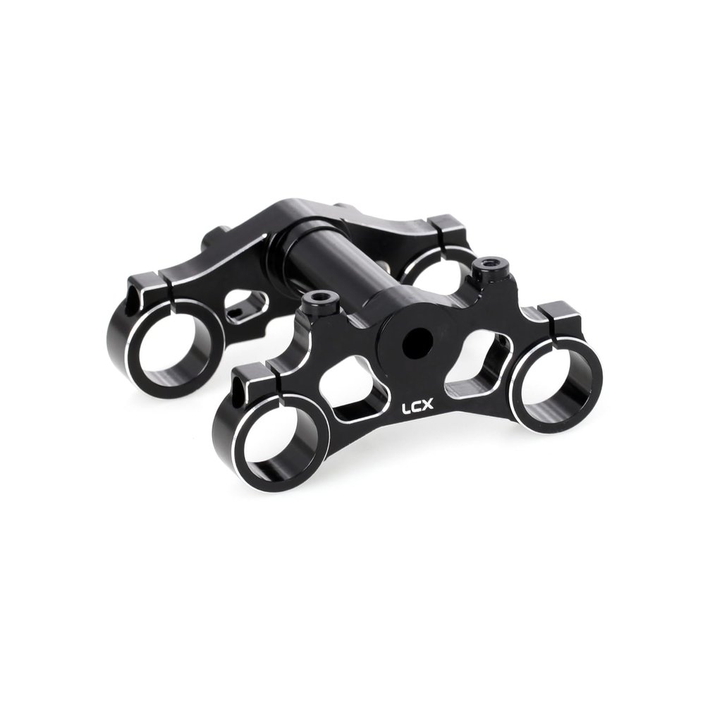 LCX Racing 1/4th RC Motorcycle CNC Aluminum Triple Clamp Set Steering Set for Losi Promoto-MX Motorcycle, Upgrades Parts Accessories