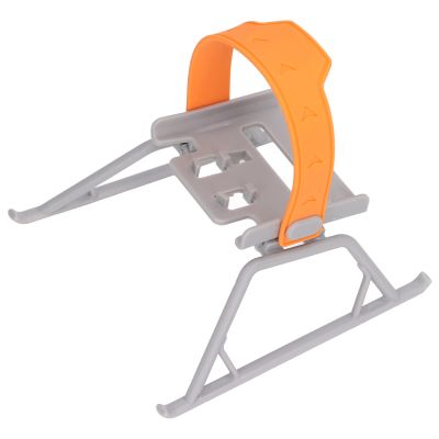 CHICIRIS Drone Landing Legs, Foldable AntiScratch ABS Landing Gear, Hollow Carved Design, Antislip Buckle, Soft Silicone Strap for Outdoor (Orange