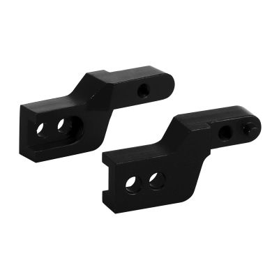 AMLIK RC Car Accessories Compatible with Axial for SCX24 for Jeep for JLU CNC Aluminum Front Rear Bumper Mount Stand Upgrade for 1/24 RC Crawler (Color : Black, Size : Front)