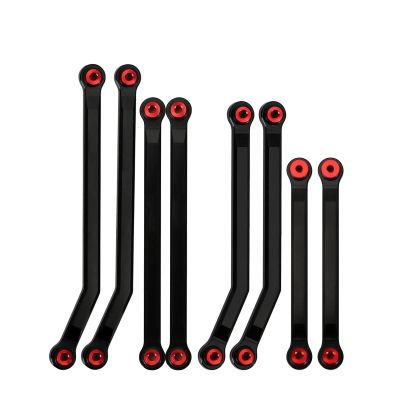 AMLIK RC Car Accessories for Axial for SCX24 AXI00001 for C10 AXI00002 for Jeep for JLU for Ford for Bronco AXI00006 High Clearance 4 Links Set Upgrade for 1/24 RC Crawler (Color : 1)