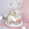 AUOCATTAIL 20 Pcs Butterfly Cake Topper 3D Pink & Purple Butterfly Cupcake Topper for Girls Women Happy Birthday Cake Wedding Party Food Decorations Supplies view 4