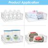 Baby Bottle Organizer Plastic Storage Center for Baby Bottles and Food Jars Baby Bottle Organizer for Cabinet, Perfect Organizer for Kitchen Cabinet, Pantry, Refrigerator, and Countertop2 pcs view 4