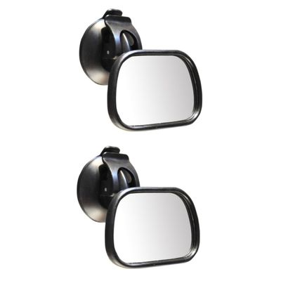 Abaodam 2pcs Mirror Shatterproof Seat Rear View Mirror Strong Cup for Safe Observation of Rear-facing Car