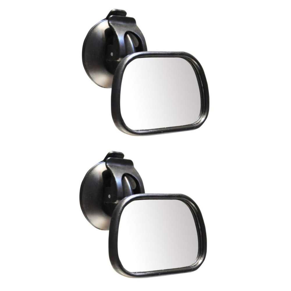 Abaodam 2pcs Mirror Shatterproof Seat Rear View Mirror Strong Cup for Safe Observation of Rear-facing Car
