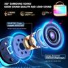 Karaoke Machine for Kids,Portable Bluetooth Speaker with Wireless Microphone for Illusionary Flowing Light,Karaoke Toys Gifts for Girls & Boys Ages 4-12 +Year Old Birthday Party view 3