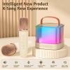 Karaoke Machine for Kids,Portable Bluetooth Speaker with Wireless Microphone for Illusionary Flowing Light,Karaoke Toys Gifts for Girls & Boys Ages 4-12 +Year Old Birthday Party view 4