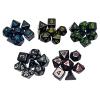 ASYWISH DND-Dice Set 7-Die Polyhedral RPG-Dice Set with Sharp-Edges for Aesthetic Tabletop RPG-Player Galaxy-Series Polyhedral Dice Bulk Polyhedral Dice Set Polyhedral Dice Molds for Resin view 3