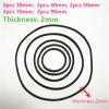 9 Sizes Silicone Rubber Band Pulley Transmission Engine Drive Round Belts Tape DIY Toy Module Car Motor Stretch (Size : 30 40 50 70 90mm Set) view 2