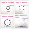9 Sizes Silicone Rubber Band Pulley Transmission Engine Drive Round Belts Tape DIY Toy Module Car Motor Stretch (Size : 30 40 50 70 90mm Set) view 4