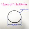 CONROS 9 Sizes Silicone Rubber Band Pulley Transmission Engine Drive Round Belts Tape DIY Toy Module Car Motor Stretch (Size : 10pcs 1.5x45mm) view 2