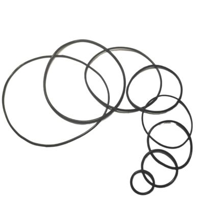 CONROS 9 Sizes Silicone Rubber Band Pulley Transmission Engine Drive Round Belts Tape DIY Toy Module Car Motor Stretch (Size : 10pcs 2x50mm Black)