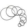 CONROS 9 Sizes Silicone Rubber Band Pulley Transmission Engine Drive Round Belts Tape DIY Toy Module Car Motor Stretch (Size : 10pcs 2x50mm Black) view 1