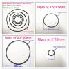 CONROS 9 Sizes Silicone Rubber Band Pulley Transmission Engine Drive Round Belts Tape DIY Toy Module Car Motor Stretch (Size : 10pcs 2x50mm Black) view 4