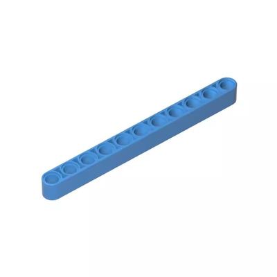 Gobricks GDS-583 64290 32525 Technic Beam 1x11 Thick, Medium Blue, 10 pcs