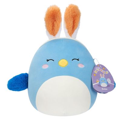 SQUISHMALLOWS SQER00857 SQK-Little Plush (7.5" (Bebe-Blue Bird W/Yellow Beak and Bunny Ears)