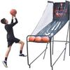 YUNYHAO Single Shot Basketball Game Console with Electronic Scoreboard, Fun Indoor Basketball Hoop Stand Set with 3 Balls and Pump view 1
