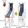 YUNYHAO Single Shot Basketball Game Console with Electronic Scoreboard, Fun Indoor Basketball Hoop Stand Set with 3 Balls and Pump view 2