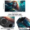 EDGFRTOIO Playmat Compatible with Lorcana TCG Zone Card Game Playing, 24"x14" Commander Deck Gaming Desk Duel Mat Card Gameplay, Mermaid Fairytale view 3