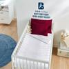 Atiksh Beddings Pack of 2 Toddler Travel Pillow Cases 100% Soft Egyptian Cotton, 600 Thread Count with Zipper Closure for Small Travel Pillowcase 14x20 inch, Burgundy view 3