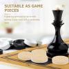 Abaodam Backgammon Chess Pieces Checkers Pieces Board Game Accessory Lightweight 0.94In Durable Replacement Set for Family Game Night view 4