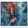 EDGFRTOIO Playmat with Zones for Card Game Playing, Compatible with Lorcana TCG Cards Game Mats 24"x14" Commander Deck Gaming Duel Mat Card Gameplay Mats for Beginner, Mythical Mermaids view 1