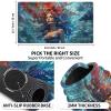 EDGFRTOIO Playmat with Zones for Card Game Playing, Compatible with Lorcana TCG Cards Game Mats 24"x14" Commander Deck Gaming Duel Mat Card Gameplay Mats for Beginner, Mythical Mermaids view 3