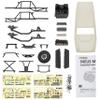 MEUS RACING MB24 SCX24 Body 5.2in 132MM Body Shell ABS+Nylon Carbon Fiber Chassis for 1/24 Axial SCX24 Bronco JLU B-17 C10-(Primary Color) view 2