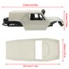 MEUS RACING MB24 SCX24 Body 5.2in 132MM Body Shell ABS+Nylon Carbon Fiber Chassis for 1/24 Axial SCX24 Bronco JLU B-17 C10-(Primary Color) view 3