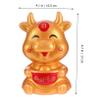Abaodam 2pcs Cartoon Cow Piggy Bank Cow Coin Container Cute Desktop Ornament for Boys and Girls Saving Pot for Birthdays and Festivals view 2