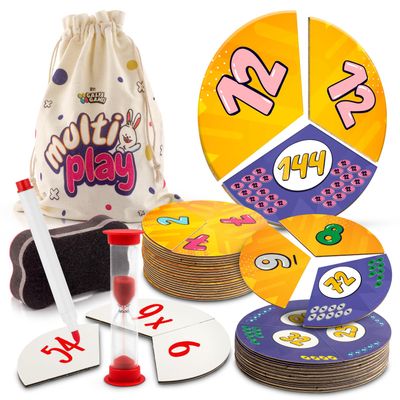 Active Learning Flash Cards 112 Oversized Cards, Math Card Games, Math Flash Cards, Multiplication Game, Division (Multiply)